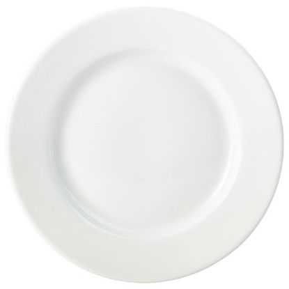Picture of GENWARE PORCELAIN WHITE CLASSIC WINGED PLATE 21CM 8.25" (6)
