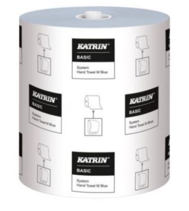 Picture of KATRIN BASIC SYSTEM HAND TOWEL 1PLY BLUE 200MTR ROLL (6)