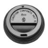 Picture of CPLA Drink Thru Lid For 8oz Cup Black (Pack of 100)
