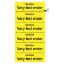 Picture of Caution Very Hot Water Self Adhesive 200x100mm