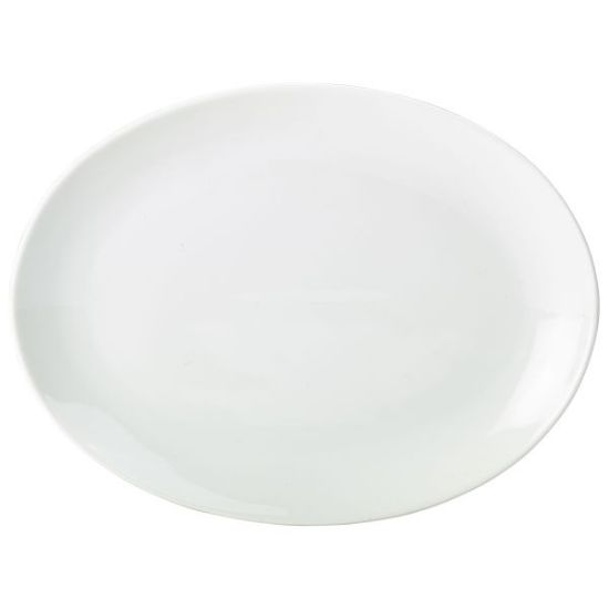 Picture of GENWARE PORCELAIN WHITE OVAL PLATE 28CM 11" (6)