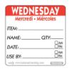 Picture of Pan Label By Roll Wednesday Stripe Red (500)
