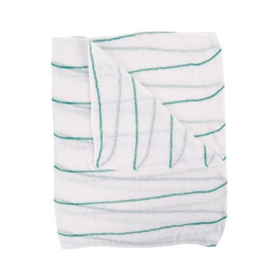 Picture of JANGRO GREEN STRIPE DISHCLOTH 12X16" (PACK OF 10)