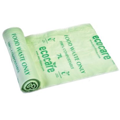 Picture of COMPOSTABLE FOOD CADDY LINER 16MU/56G 7LTR W380XL390MM (52) 