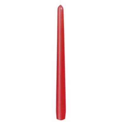 Picture of TAPER CANDLE 10" RED 7.5HR (100)
