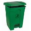 Picture of 45ltr Green Pedal Bin H610XL400xw405
