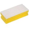 Picture of Soft Easigrip Sponge Scouring Pad Yellow/White (Pack of 10)