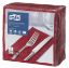 Picture of PACK OF 100 BORDEAUX RED DINNER NAPKIN 8 FOLD 3PLY
