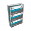 Picture of Triple Glove Box Holder 266x99x392mm Transparent Plastic