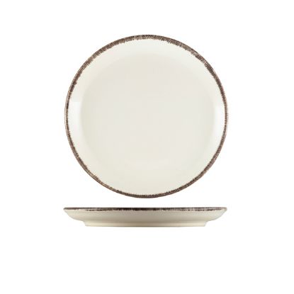Picture of TERRA STONEWARE SERENO GREY COUPLE PLATE 24CM (6)