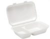 Picture of Bagasse 2 Compartment Lunch Box 160x250x60mm (Pack of 125) 