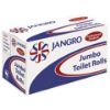 Picture of Jangro Premium Pure Standard Jumbo Toilet Roll  2ply 62mm Core 400m Shrinkwrapped (Case of 6)