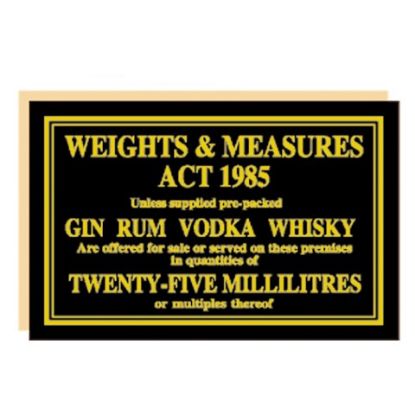Picture of WEIGHTS & MEASURES ACT 25ML BLACK & GOLD