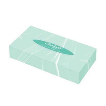 Picture of BOX 100 FACIAL TISSUES PURE 2PLY HOTEL WHITE (SINGLE)