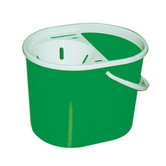 Picture of LUCY OVAL MOP BUCKET & SIEVE 15L GREEN