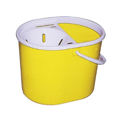 Picture of LUCY OVAL MOP BUCKET & SIEVE 15L YELLOW