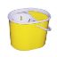 Picture of Lucy Oval Mop Bucket & Sieve 15l Yellow
