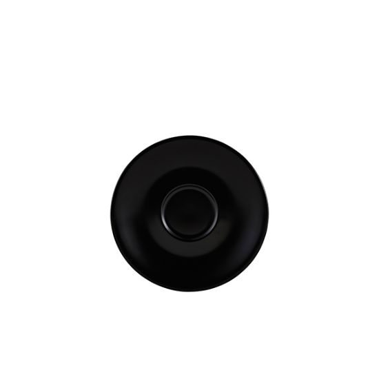 Picture of GENWARE PORCELAIN MATT BLACK SAUCER 13.5CM (6)