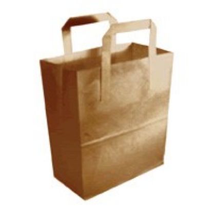 Picture of PAPER CARRIER BAG 10 X 15.5 X 12" BROWN LARGE(250)