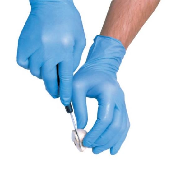 Picture of JANGRO PROFESSIONAL 5G NITRILE GLOVE POWDER FREE BLUE EXTRA LARGE (PACK 0F 100)