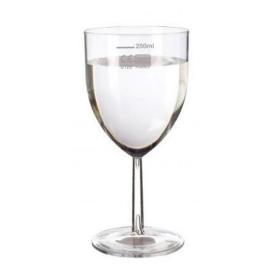Picture of CLARITY POLYCARBONATE WINE GLASS L@250ml (SINGLE)