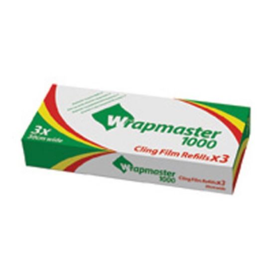 Picture of WRAPMASTER CLING FILM 1000 REFILL 12"X100m (3)
