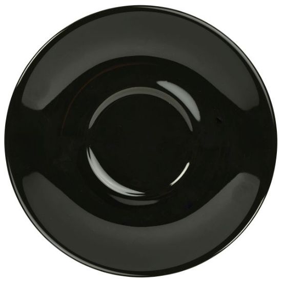 Picture of GENWARE PORCELAIN BLACK SAUCER 13.5CM (6)