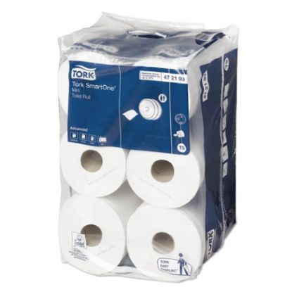 Picture of SMART ONE MINI JUMBO ROLL 620 SHEETS 111MTR WHITE 2 PLY T9 (12)