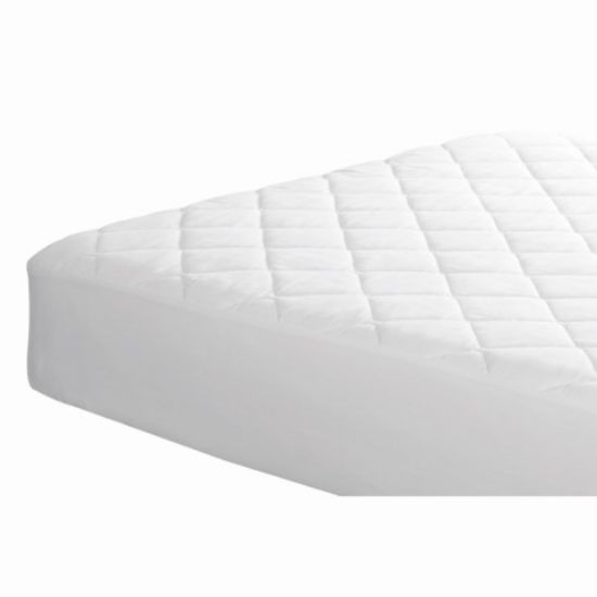 Picture of QUILTED SINGLE MICROFIBRE MATTRESS PROTECTOR WITH SKIRT
