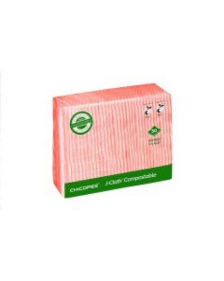 Picture of COMPOSTABLE CHICOPEE J CLOTH RED  43X32cm (PACK OF 50)