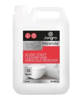 Picture of JANGRO PREMIUM ACIDIC TOILET CLEANER & LIMESCALE REMOVER 5L (CASE OF 2) **DG**