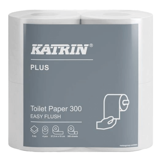 Picture of KATRIN PLUS 400 SHEET TOILET ROLL EASY FLUSH 4 PACK (20)