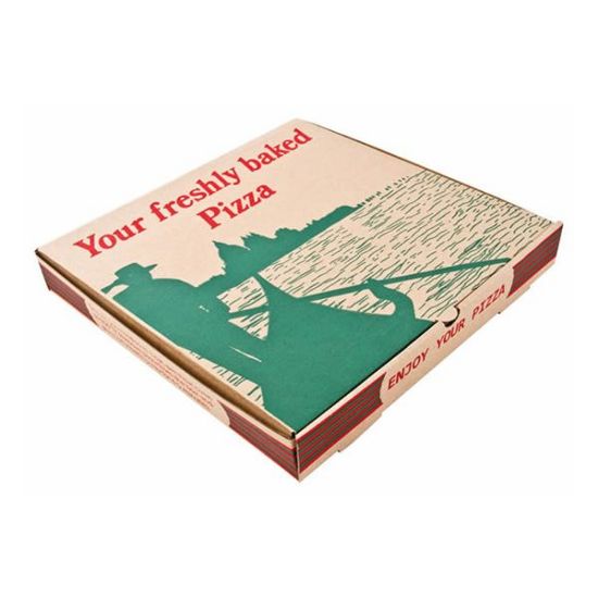 Picture of BROWN PLAIN PIZZA BOX 9" (75)