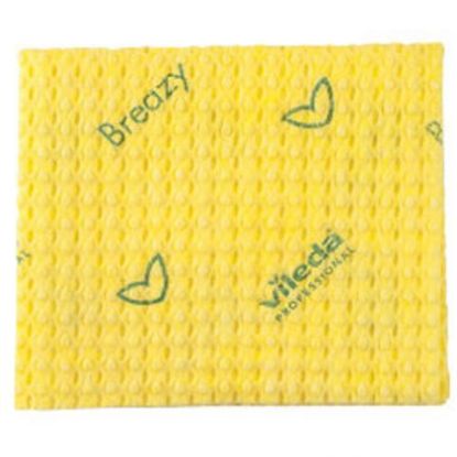 Picture of VILEDA BREAZY CLOTHS - YELLOW (25)
