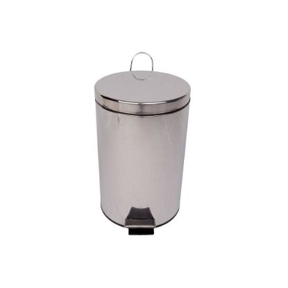 Picture of STEEL PEDAL BIN 12 LTR SILVER