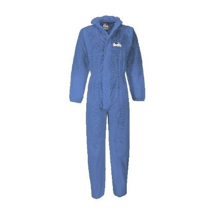 Picture of BIZTEX SMS BOILER SUIT TYPE 5/6 NAVY SIZE XXL DISPOSABLE WORKWEAR
