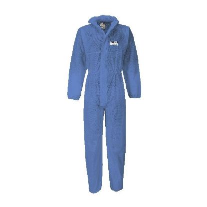 Picture of BIZTEX SMS BOILER SUIT TYPE 5/6 NAVY SIZE XXXL DISPOSABLE WORKWEAR