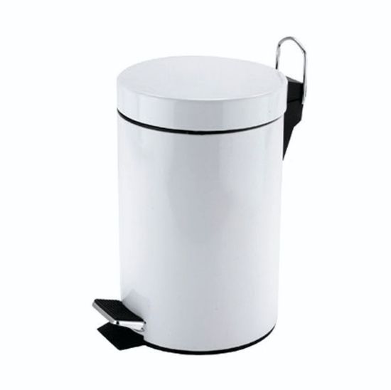 Picture of STEEL PEDAL BIN 3LTR WHITE