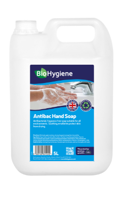 Picture of BIO HYGIENE ANTIBAC HAND SOAP WHITE UNFRAGRANCED 5L (SINGLE)