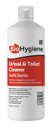 Picture of BIO HYGIENE SCREEN PRINTED URINAL & TOILET REFILL BOTTLE 1LTR