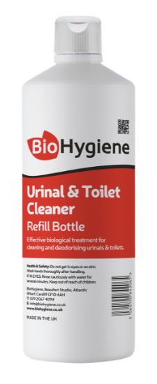Picture of BIO HYGIENE SCREEN PRINTED URINAL & TOILET REFILL BOTTLE 1LTR