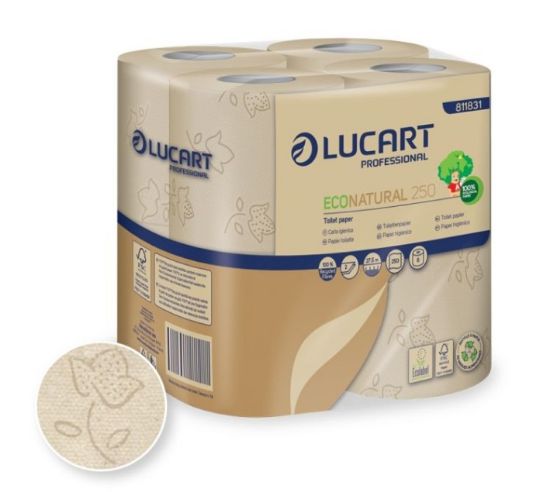 Picture of ECO NATURAL 250SHT CONVENTIONAL 2PLY TOILET ROLL RECYCLED (64)