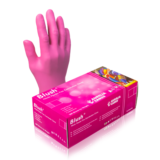Picture of Aurelia Blush Pink Nitrile Glove - Large (200)