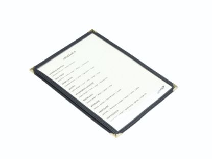 Picture of American Style Clear Menu Holder 2 Page  A5
