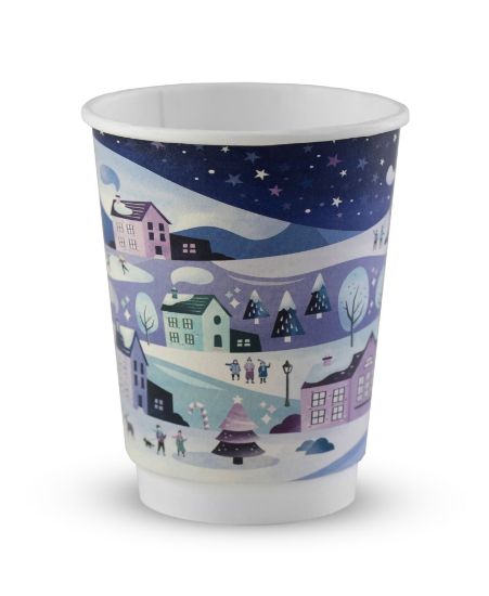 Picture of Vegware Double Wall Winter Hot Cup 12oz 89 Series (Pack Of 25)