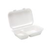 Picture of Bagasse 2 Compartment Lunch Box 160x250x60mm (Pack of 125) 