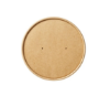 Picture of Kraft Brown Vented Lid For Microwavable Soup Container 8-16oz (Case of 500) 