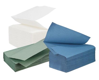 Picture of Jangro Contract V Fold Hand Towel 1ply Green Recycled (3510)