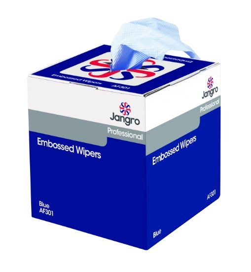 Picture of Jangro Blue Embossed Wipers 2ply 160 Meter *s