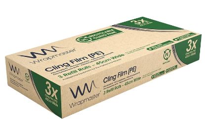 Picture of Wrapmaster Recyclable PE Cling Film 45cm 300mtr (Pack of 3)